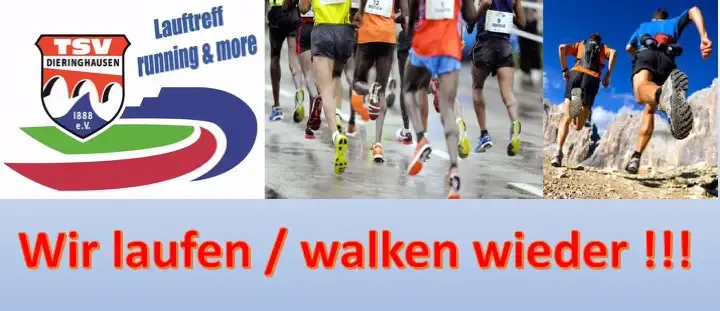 Wir laufen / walken wieder – Neustart des Lauftreffs Running & More am 02.06.2021